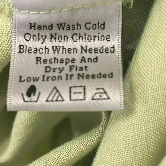 Toofan size small, aloe colored linen shirt, NWT - Picture 10 of 10